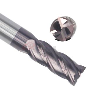 Quality 6mm 8mm 10mm 3/8 4 Flute Carbide End Mill For Steel wholesale