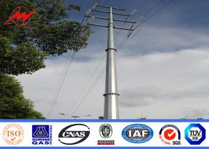 Quality ASTM A572 Galvanized Electrical Steel Tubular Pole For Power Transmission Line wholesale