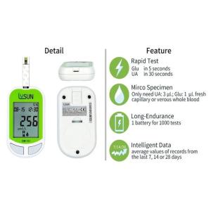 Quality Lysun Professional Manufacturer Hot Selling Digital Sugar Uric Acid Test Strip Active Blood Glucose Meter wholesale