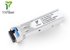 Quality 1.25G BIDI 80km 1310nm/1490nm SFP Fiber Optical Transceiver Module LC Connector wholesale