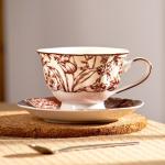 Vintage Floral Coffee Mug Household Ceramic Mug Drinking Mug Business Activities