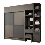 Modern Wood Style PANEL Sliding Wardrobes for Contemporary Bedroom Furniture