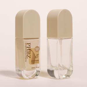 Quality Customized Printed 30ml Glass Liquid Foundation Bottle With Lotion Pump wholesale