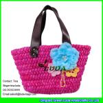 LUDA wholesale straw handbags large cornhusk women straw bags