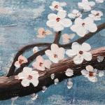 3 Pieces of Floral Modern Landscape Wall Decoration Hand Painted Flower Oil