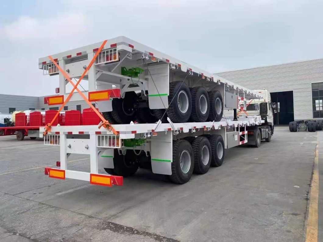 Three-Axle 40-Foot Container Transport Flatbed Semi-Trailer Multi-Purpose Flatbed Semi-Trailer