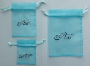 Quality SGS OEM Organza Jewelry Pouches Jewellery Bag 9cm Custom Printed wholesale