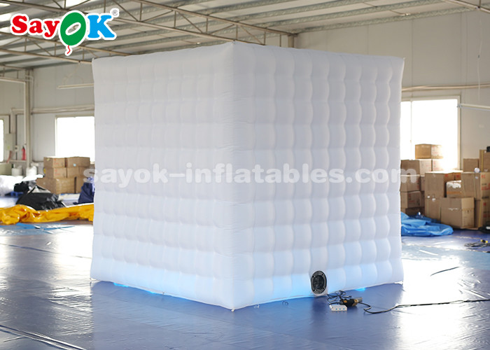 Event Booth Displays Unique Inflatable Photo Booth With 17 Colors LED Changing Light