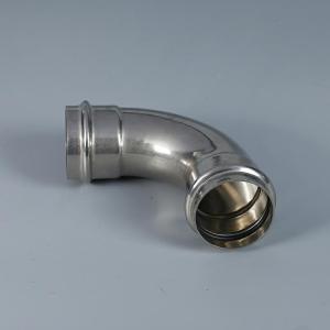 Quality Stainless Steel Grooved Pipe Fittings DN50-DN300 With Polishing Treatment wholesale
