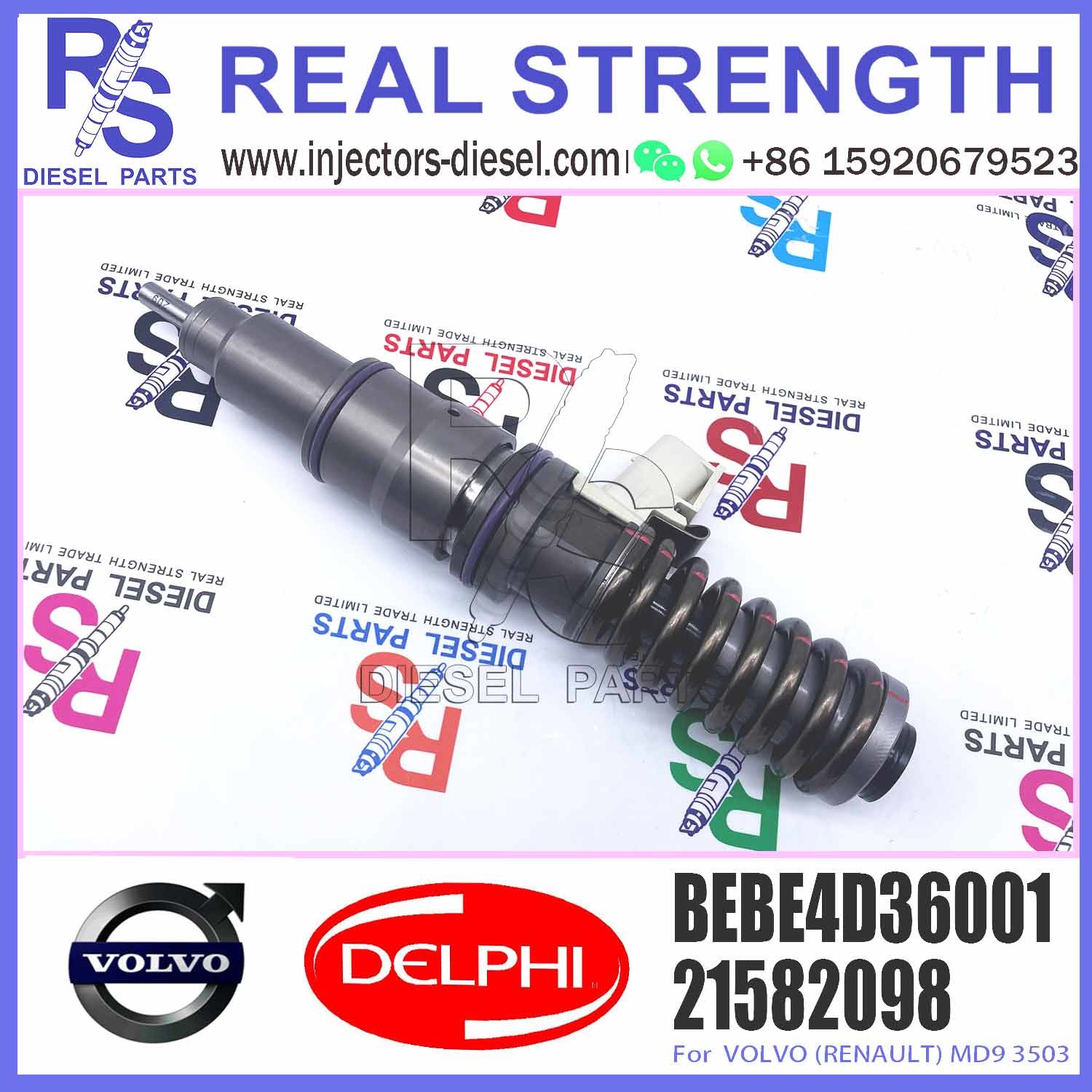 Diesel Fuel Injector 20747798 7421582098 21644600 85003950 BEBE4D36001 For V-O-L-V (RENAULT) MD9 3503