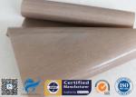 Non Stick BBQ Grill Mat 0.12MM 33X40CM Brown PTFE Coated Baking Liner
