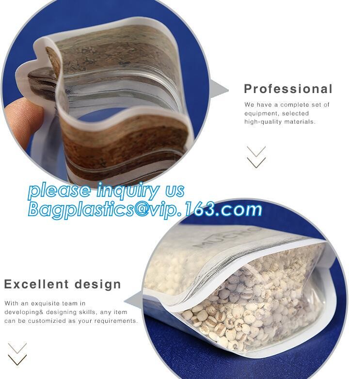 fresh food vegetable fruit roll packaging plastic flat pouch bag,zipper Seal pack Embossing Vacuum Bag for Fresh Food