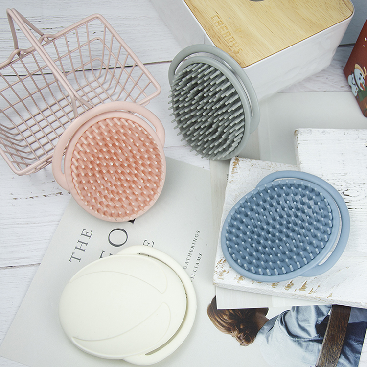 Baby Silicone Products， Food Grade Silicone Hair Shampoo Massage Brush Eco Friendly