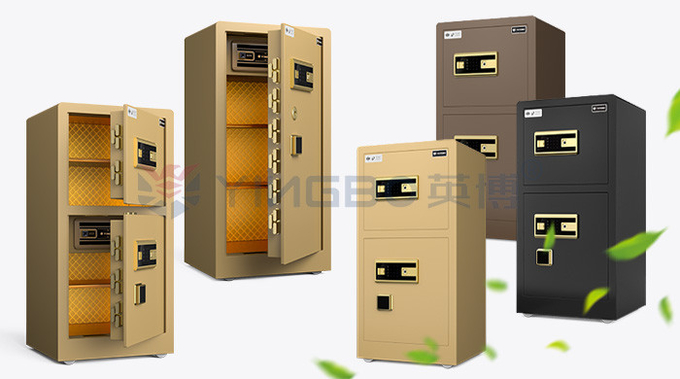 Fingerprint Digital Lock Home Safety Safe Box H1000mm Gold YB/RS-100D