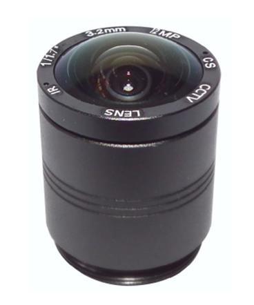 12Megapixel 4K 3.2mm Lens Fixed CS Lens 12MP 3.2mm 160 Degree 1/1.7 inch For 4K