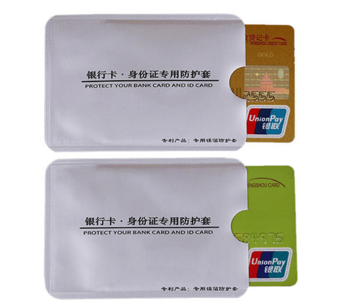 Custom Printing PVC RFID And NFC Blocking Card 0.86mm 1.2mm 1.5mm Thickness