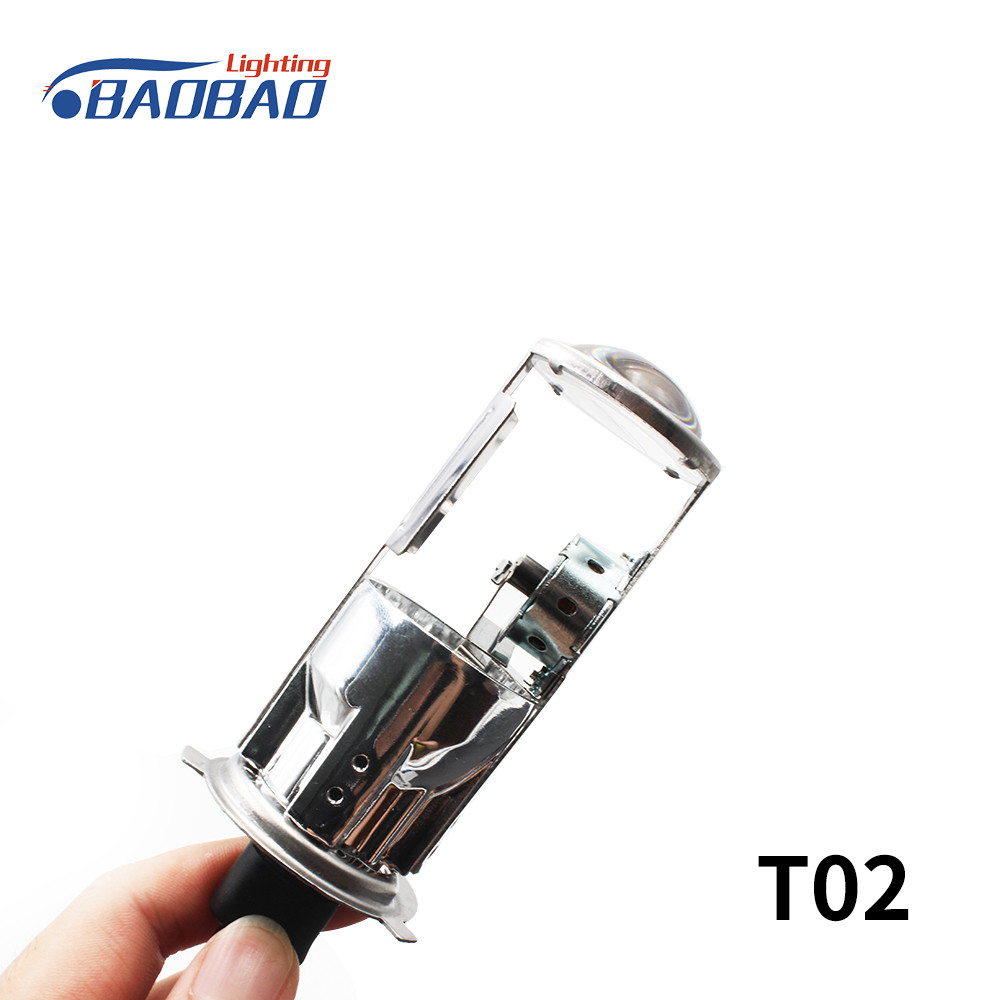 T02 H4 bulb with lens 35w 55w car hid xenon conversion kit