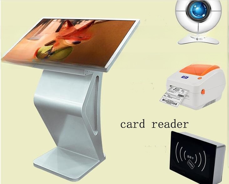 65 Inch Interactive Computer Kiosk LCDtouch Screen Kiosk 500nits