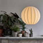 Nordic E27 Led Pendant Lights Silk Hanging Lamp Minimalism Wabi Sabi Suspend