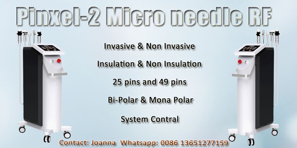 +CE New Microneedle RF/Fractional RF Microneedle Machine/with Insulated needle tips