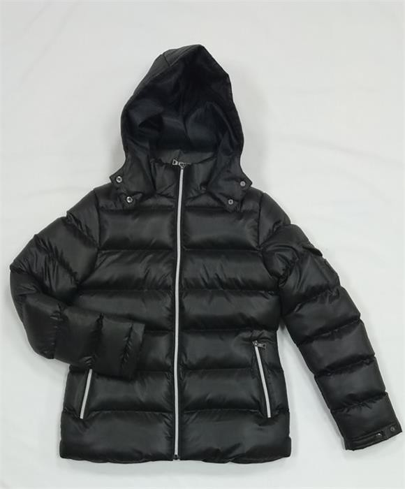 Ladies Long Black Puffa Coats For Womens Long Padded Jacket With Fur Hood