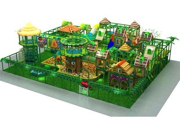 Cheap Jungle Themed Kids Indoor Playground Equipment Fireproof ODM Available for sale