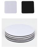 Non Slip Heat Resistant Sublimation Rubber Coasters Customized 10*10cm*3mm/5mm