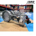 Hot Exhaust Gas Butterfly Valve high temperature valve on-off pneumatic actuator