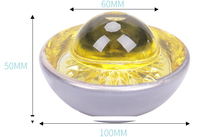 LED Tempered Glass Side Reflective Light Solar Road Stud For Road Cone customized