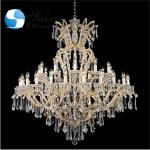 Antique Gold Crystal Chandelier Lights Ceiling Luxury K9 Wedding Ceiling