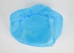 Hospital Medical Surgical Cap / Disposable Non Woven Blue Surgical Doctor Cap