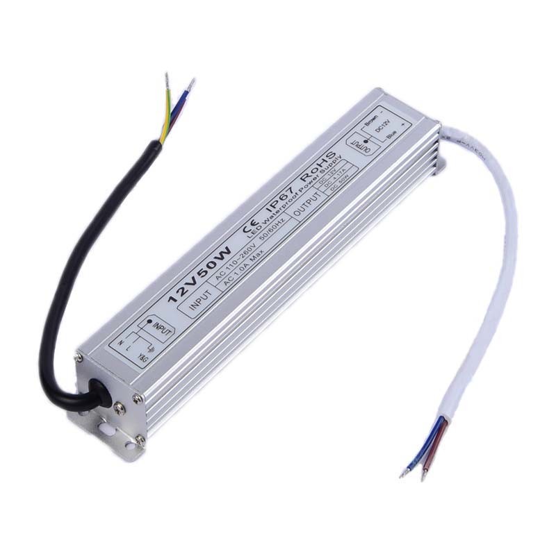 24v 50w Slim waterproof power supply IP67 LED transformer Adapter for LED Light