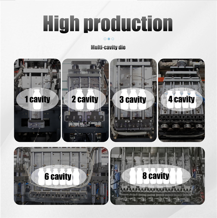 Extrusion 1L - 5L HDPE Bottle Blowing Machine Double Station