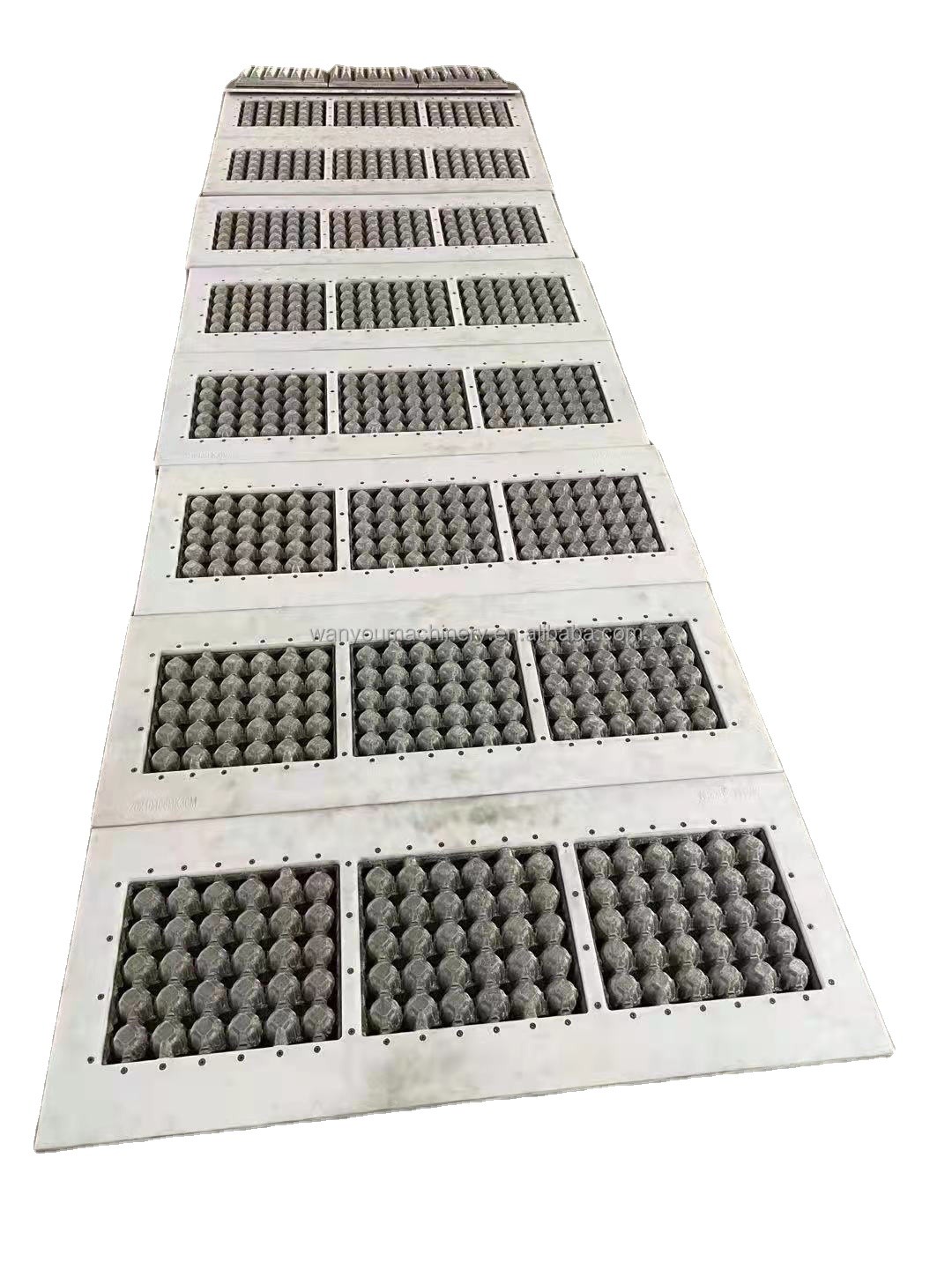 Customizable Egg Tray Forming Mold Made Of Plastic Or Aluminum