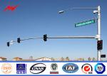 Single Arm 6M Traffic Light Pole Octagonal Shape With Hot Dip Galvanization 11M