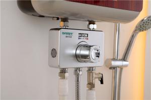 Quality Brass Thermostatic Shower Mixer Valve Bathroom Electronic Water Heater Power Saving wholesale