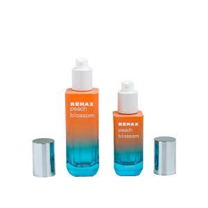 Quality Chinese Manufacturer 30ml 100ml Gradient Glass Lotion Pump Dropper Bottle Skin Care Package Set wholesale