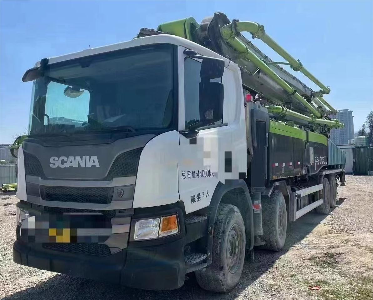 National VI 2020 Zoomlion Shandeka Scania 49m 56m Used Concrete Mixer Pump Truck Diesel Fuel