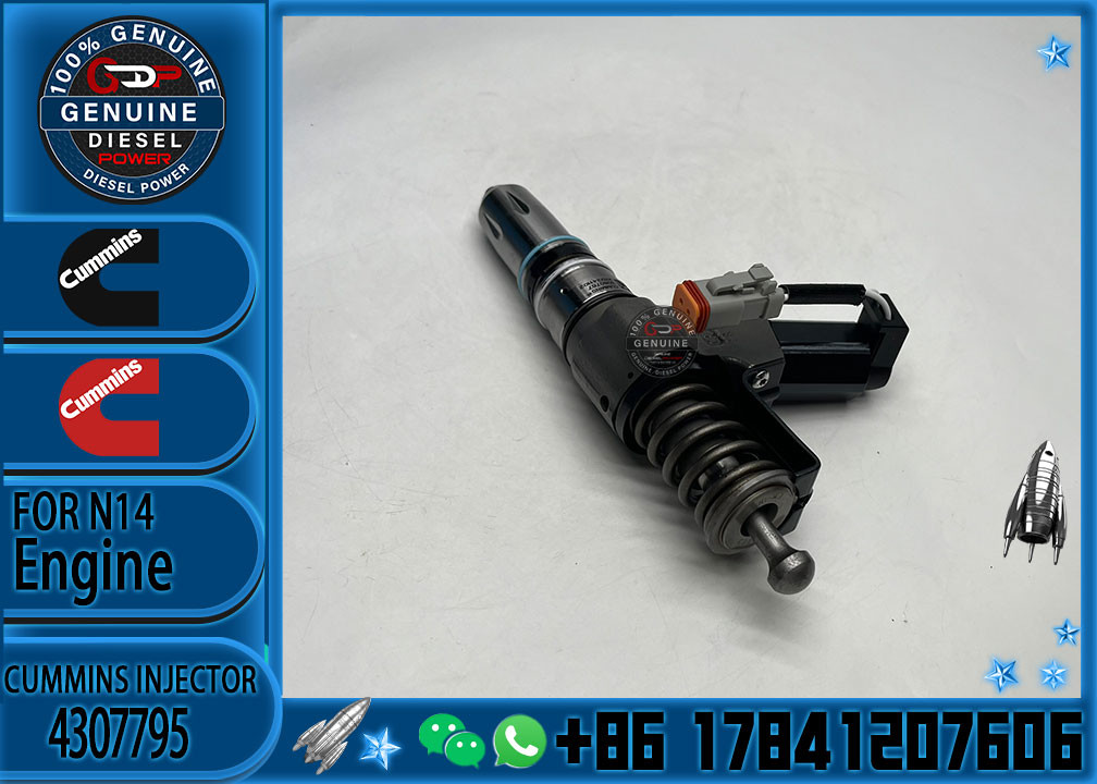 Construction Machinery Parts Fuel Injector For N14 Diesel3409975 4307795 3411760 6087807 For CUMMINS Diesel Engine