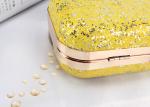 Fashion product ladies mini handbags pu glitter leather clutch bags evening bag