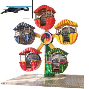 Quality portable trailer mount mini ferris wheel for sale carnival rides travelling games wholesale