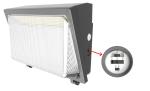 3000K-5000K Exterior Wall Pack Light Fixtures For Parking Areas / Entryways