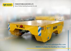 Quality Steel Material Die Transfer Cart / Yellow Industrial Cross Rail Transfer Car wholesale