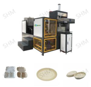 Quality Mini Sugarcane Plate Making Machine / Bagasse Plates Manufacturing Machine wholesale