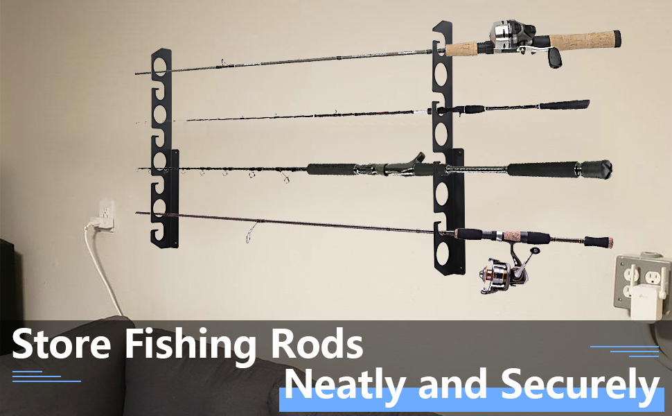 Organize Your Fishing Accessories with this Non-folding Wall Ceiling Storage Rack