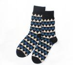 Winter Thick Knitting Mens Crew Socks , Cotton Socks For Men Sweat Absorbent