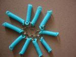 Safety Short 3CM Length Red Coiled Cable by 90 Degree Weld on Two Ends