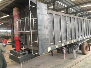Quality Low Flat Tipper Semi Trailer 1 Axles 60 Tons Semi Tipper Truck wholesale