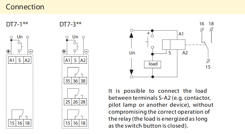 DT7-1ZN Delay OFF Programmable Single Function SPDT 10A Single-Time Relay AC/DC12V-240V