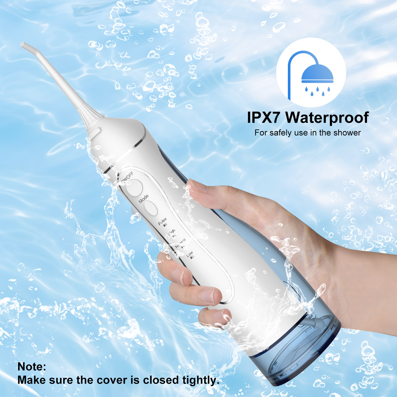 Custom Teeth Oral Hygiene Water Flosser Rechargeable IPX7 Cordless Oral Irrigator For Dental Teeth Spa